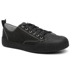 Tenis Cano Alto Centuria Lona Preto-Masculino