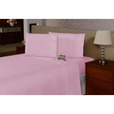 Lençol de Cima Solteiro 2 peças Ponto Palito Percal 180 Fios - BEM ME 