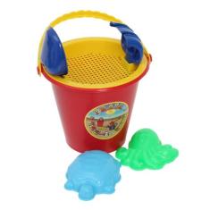 Balde De Praia Infantil Para Castelo Com 2 Formas Resistente - Pica Pa