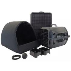 Kit Cachorro Gato Cama Caminha Iglu Transporte Sanitário Grande - Supr