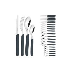 Faqueiro 24 Peças, Tramontina, Carmel 23499021, Natural Escuro