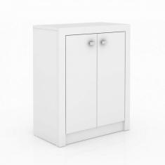 Conjunto Home Office Armário 2 Portas Me4105 E Balcão 2 Portas Me4103 Tecno Mobili Branco