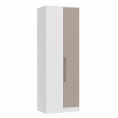 Guarda Roupa Modulado Canto Reto 1 Porta Requinte+ Móveis Castro Branco Line/duna Line