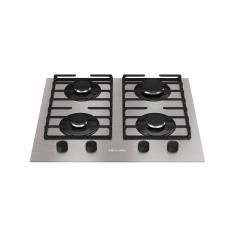 Cooktop 4 Bocas a Gás Mueller com Mesa de Alumínio e Ultra Chama Bivolt - MCG4BL