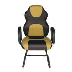 Cadeira Gamer Interlocutor Linha Gamer Racing Amarelo - DESIGN OFFICE 