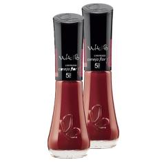 Esmalte Vult 5Free Cereja Flor com 8ml  Kit com duas unidades