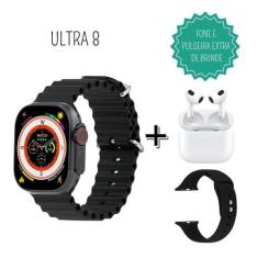 Relógio Inteligente Smart Digital watch Ultra 8 Com 2 Pulseiras e Fone