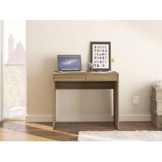 Mesa para Computador 2 Gavetas Tijuca Politorno, Castanho Claro