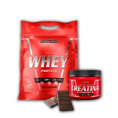 Kit Nutri Whey 900g + Creatina 150g Pura - Integralmedica-Unissex