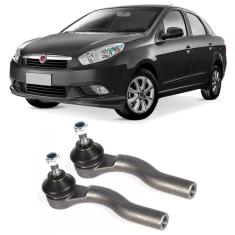 Terminal de Direção Fiat Grand Siena Dianteiro 2011 Até 2019 O Par