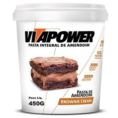 VitaPower Pasta De Amendoim Integral - 450G Brownie Cream - Vitapower