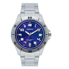 Relógio Orient Masculino Analógico - Prata/Azul - MBSS1155A D2SX