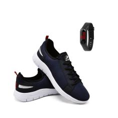 Tênis Sapatenis Adulto e Infantil Masculino Com Relogio Digital-Masculino