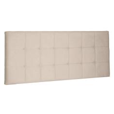 Cabeceira Painel Estofada Cama Box Casal 140cm Suede Bege