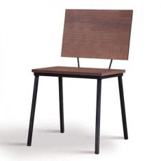 Cadeira para Sala de Jantar Escritório Estofada Base em Aço Antonella 