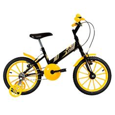 ULTRA BIKE Bicicleta Infantil Kids Dragon Mod. T Aro 16 Preto/Amarelo