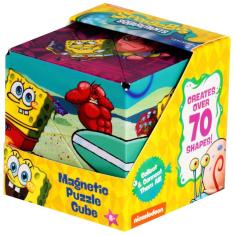 Cubo de quebra-cabeça magnético Shashibo Spongebob Squarepants Beach