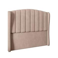 Cabeceira Para Cama Box Casal 140 Cm Angel Veludo Bege I02 - D`rossi