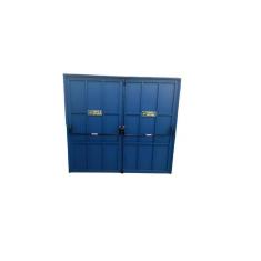 Barras Anti Panico Dupla Cega Preta  Porta De Duas Folhas 