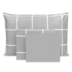 Jogo de Lençol Solteirão 4 pçs Percal Flex Estampado 400 Fios Toque Ac