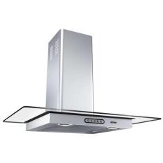 Coifa de Parede Vidro Reto Fogatti 70cm Slim Inox, 110V