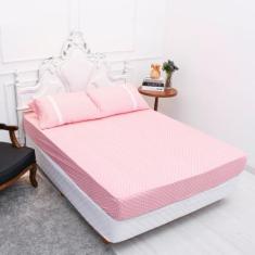 Jogo Lençol Casal Estampado Elástico Malha 100% Algodão - Meta Mark, B