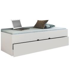 Bicama Solteiro Cama Auxiliar 100% Mdp Chiara Branco