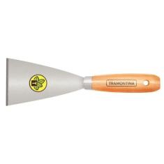 Espátula Rígida 8 Cm Tramontina Em Aço Carbono Com Cabo De Madeira Tra