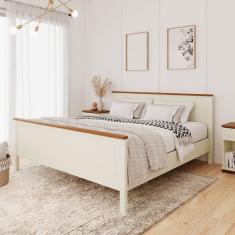 Cama King Ananda Cabecasa Madeiramadeira Off-white-mel