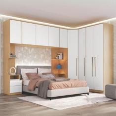 Guarda Roupa Modulado 6 Peças Elegance - Móveis Castro