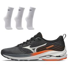 Kit 1 Tênis de Corrida Mizuno Wave Vitality 5 e 3 pares de Meia Cano M