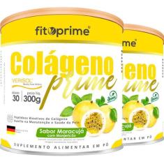 Kit 2 Colágeno Verisol Lata 300Mg Maracujá C/Manjericão - Fitoprime