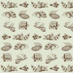 Papel Parede Fruta Cacau Chocolate Chá Autocolante Lavável - LRP