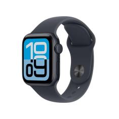 Apple Watch SE 3 GPS + Cellular - Caixa meia-noite de alumínio – 44 mm - Pulseira esportiva meia-noite – P/M