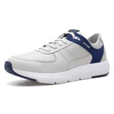 Tênis Masculino Sneaker Gelo Azul Couro DIfranca - 9002 - Ranster - 17