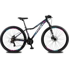 Bicicleta aro 29 KRW Alumínio 24 Vel Marchas Freio Hidráulico Suspensão dianteira Mountain Bike KR3-Unissex