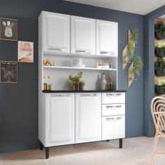 Cozinha Compacta em Aço 120cm 6 Portas 2 Gavetas Pratika Itatiaia