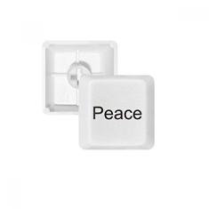 Palavra paz inspiradora frases teclado mecânico PBT kit de atualização para jogos