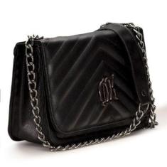 Bolsa Pequena Quadrada Feminina Alça Transversal Corrente Botão Estilosa de Alta Qualidade-Feminino