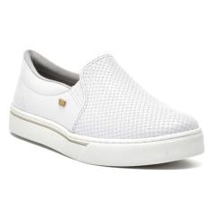 Tênis Feminino Casual Slip On Branco Via Marte 23-12101-01