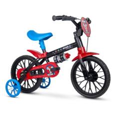 Bicicleta Infantil Aro 12 com Rodinhas Mechanic - Nathor, 12", Preto, 