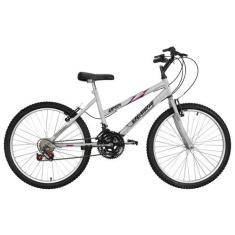 Bicicleta Aro 24 Feminina Chrome Line Aço Carbono Ultra Bikes, Cromado