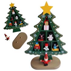 Arvore Natal Madeira Natalina Decoraçao Papai Noel Boneco De Neve Enfeite Ornamentaçao Mesa Estante Loja Casa Comercio