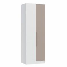 Guarda Roupa Modulado Requinte de Canto Reto com 1 Porta - Branco Line