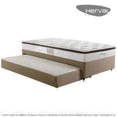 Bicama de Solteiro com Cama Auxiliar Herval Edimburgo, 57x88x188 cm