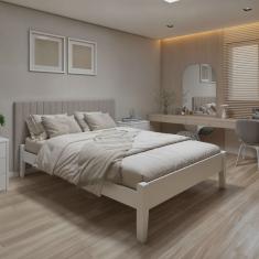 Cama Queen 160cm Turca Slim em Madeira Maciça