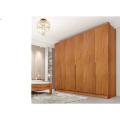 Guarda Roupa Casal 100% MDF 6 Portas 6 Gavetas Realeza Tcil Móveis - Cinamomo