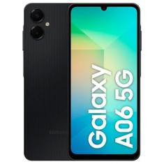 Smartphone Samsung Galaxy A06 128GB, 4GB RAM, Câmera 50MP + Selfie 8MP, Preto