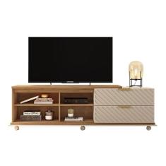 Bancada Para Tv Até 55 Polegadas Harmony Buriti Off White