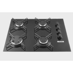 Cooktop a Gas 4 Bocas Stelar Bivolt Preto